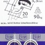 Conacord Ketten-Schnellverschlüsse, V4A Stahl, 4 mm Durchmesser, 41,5 mm Länge.