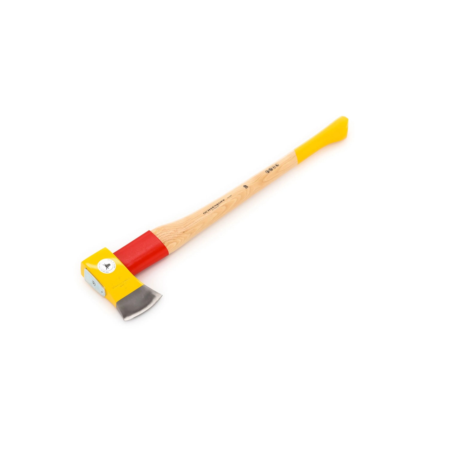 Ochsenkopf Axt Spalt-Fix OX 648 H-2508 mit Hickorystiel, gelb/rot, 80 cm