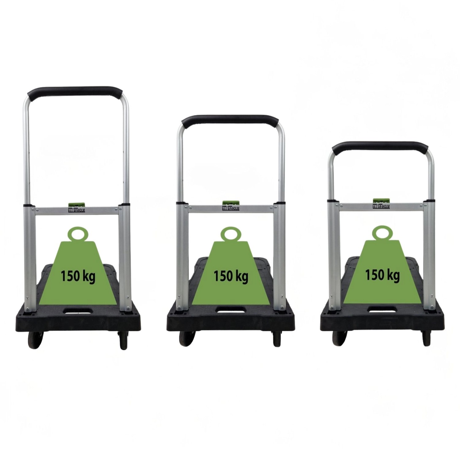 TRUTZHOLM Plattformwagen Klappbar Traglast 150 kg Leicht Mobil_3