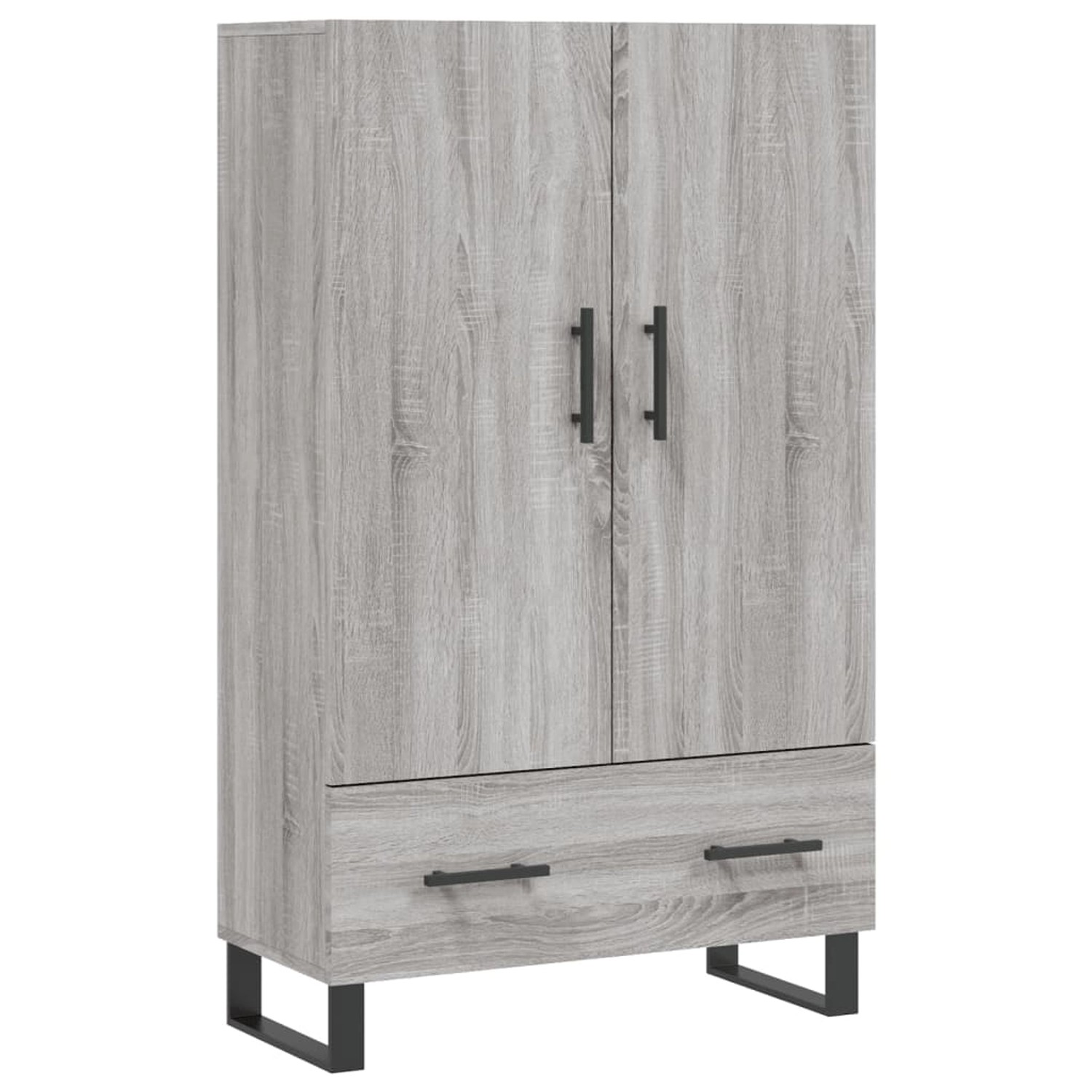 vidaXL Highboard Grau Sonoma 69,5x31x115 cm Holzwerkstoff 828266 günstig online kaufen