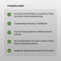 Produktvorteile: Pulverbeschichteter Stahl, witterungsbeständig, doppelseitige Nutzung, Diebstahlschutz.
