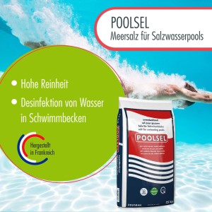 Zoutman Poolsel Meersalz, 20 x 25kg Sack, für Salzwasserpools zur Desinfektion und Elektrolyse.
