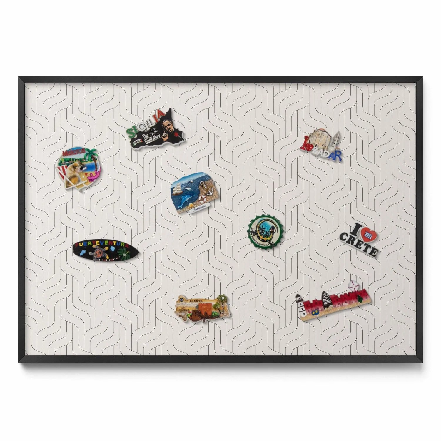 Tulup Magnettafel Metalltafel für Magnete Regelmäßiges Lineares Muster 100x günstig online kaufen