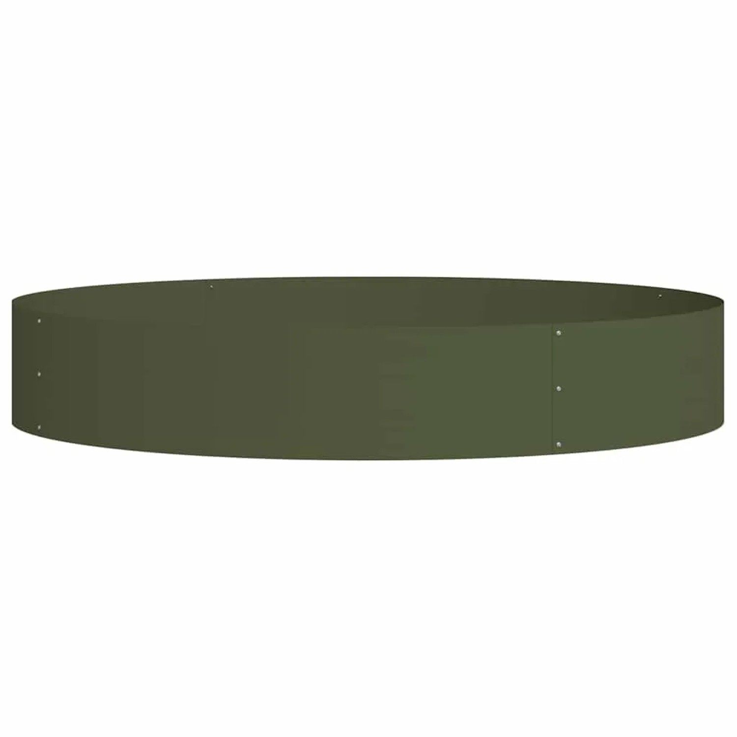 vidaXL Pflanzenring Olive Grün 120 x 120 x 20 cm Kaltgewalzter Stahl 873640