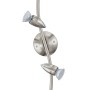 Eglo LED 4er-Spot Magnum, Nickel matt, mit vier GU10 LED-Leuchtmitteln. Modernes Design für akzentuierte Beleuchtung.