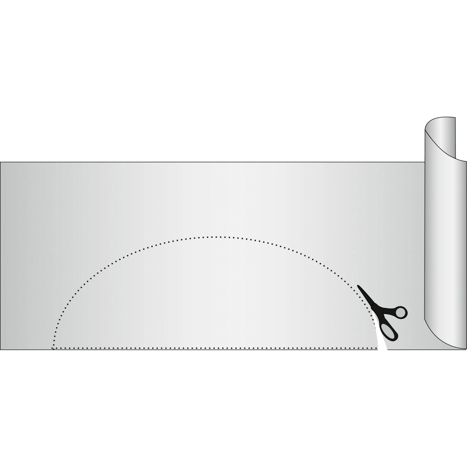 Zuschneidbare, schwarze Anti-Rutsch-Matte (150x50cm) für Schubladen und Schränke.