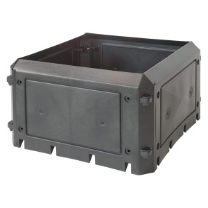 KHW Komposter Bio-Quick Aufbauset, anthrazit, 230 l, ohne Deckel.