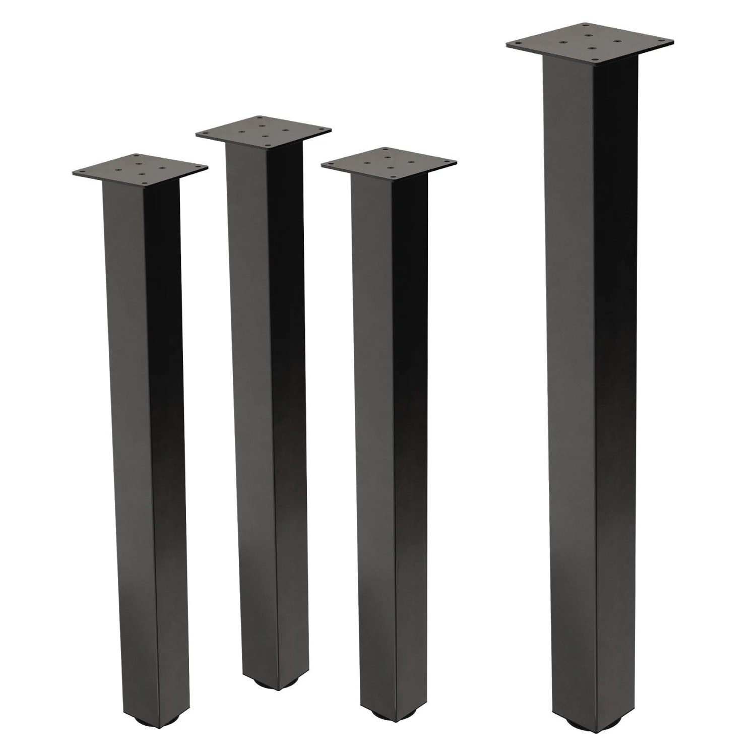 ML-Design Tischbeine 4Er Set I-Design H90 cm Industrial Stahl 8x8 cm