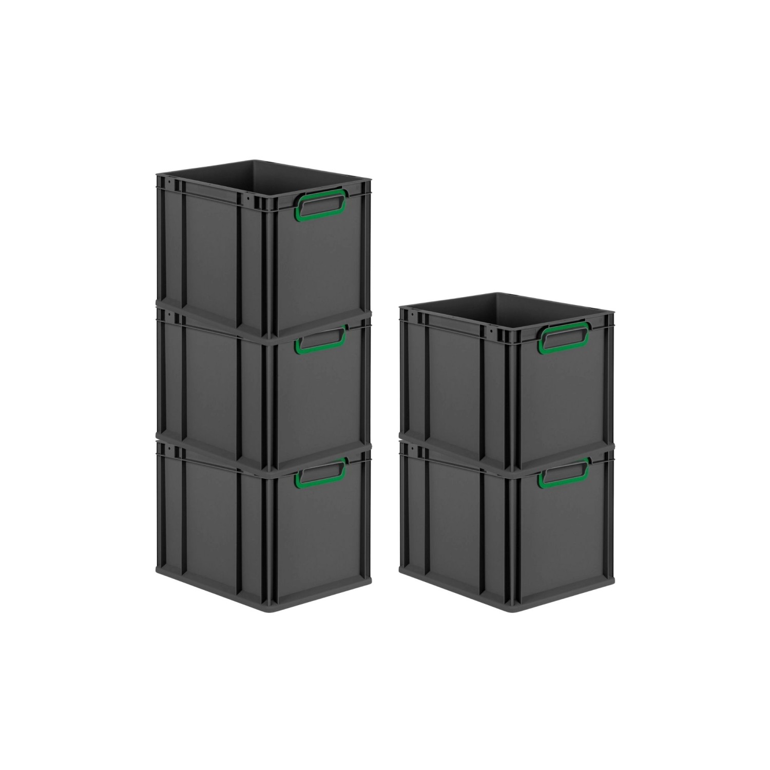PROREGAL SparSet 5x Eurobox Nextgen Color HxBxT 32x30x40cm 30 Liter Griffe günstig online kaufen