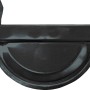 Rinnenendstück links, NW 100, Anthrazit (RAL 7016) für Metall-Dachrinnen.