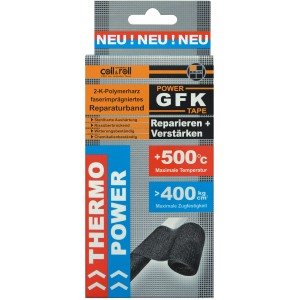 Coll+Roll GFK Power Tape Reparaturband, 1,25m, für schnelle Reparaturen und Verstärkungen.