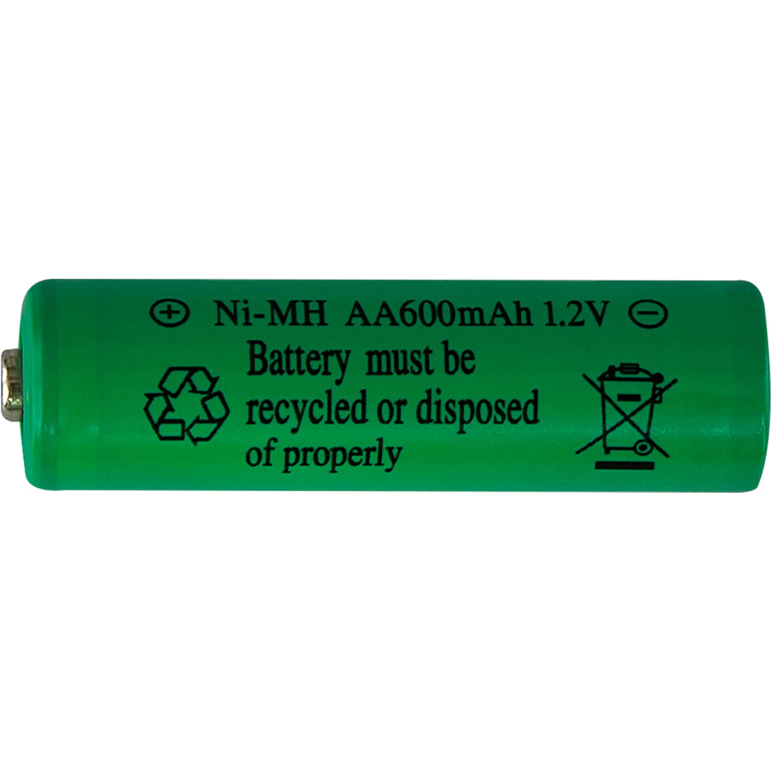 Globo AA-Batterie, 600 mAh, grün, für Solarleuchten, 2 Stück.