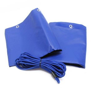 Wiltec Anhänger Flachplane Mit Seil 207,5 X114X5 Cm Schutzplane Abdeckplane Pvc