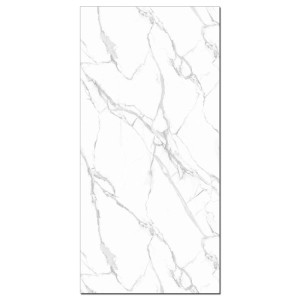 Aluverbund24 Wandpaneel Carrara-White, Marmor-Optik, hochglänzend, 122x244cm.