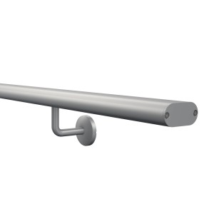 Kordo Wandhandlauf-Set Aus Eloxiertem Aluminium Und Stützen Inga