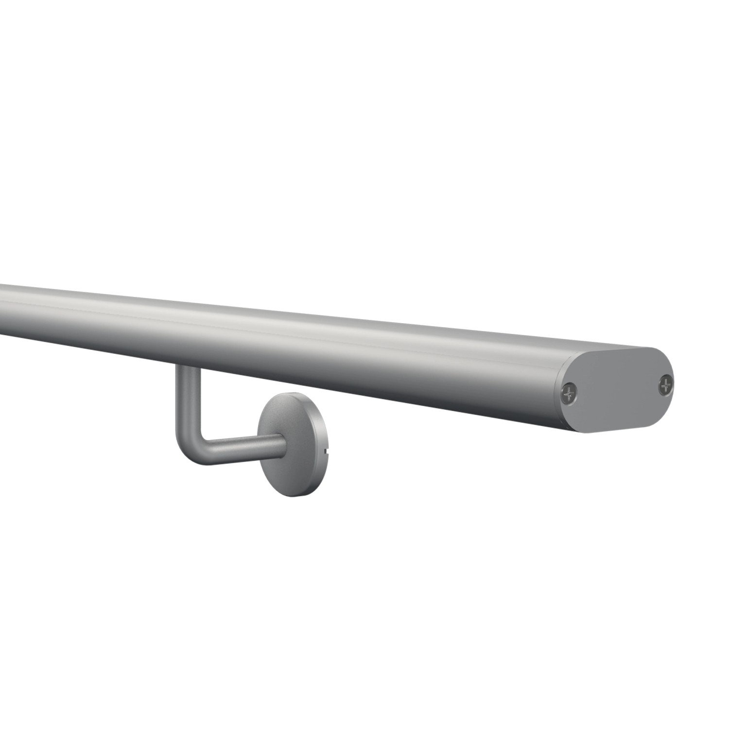 Kordo Wandhandlauf-Set Aus Eloxiertem Aluminium Und Stützen Inga günstig online kaufen