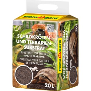 Floragard Schildkröten- und Terrariensubstrat, 20L Packung für Reptilien und Terrarien.