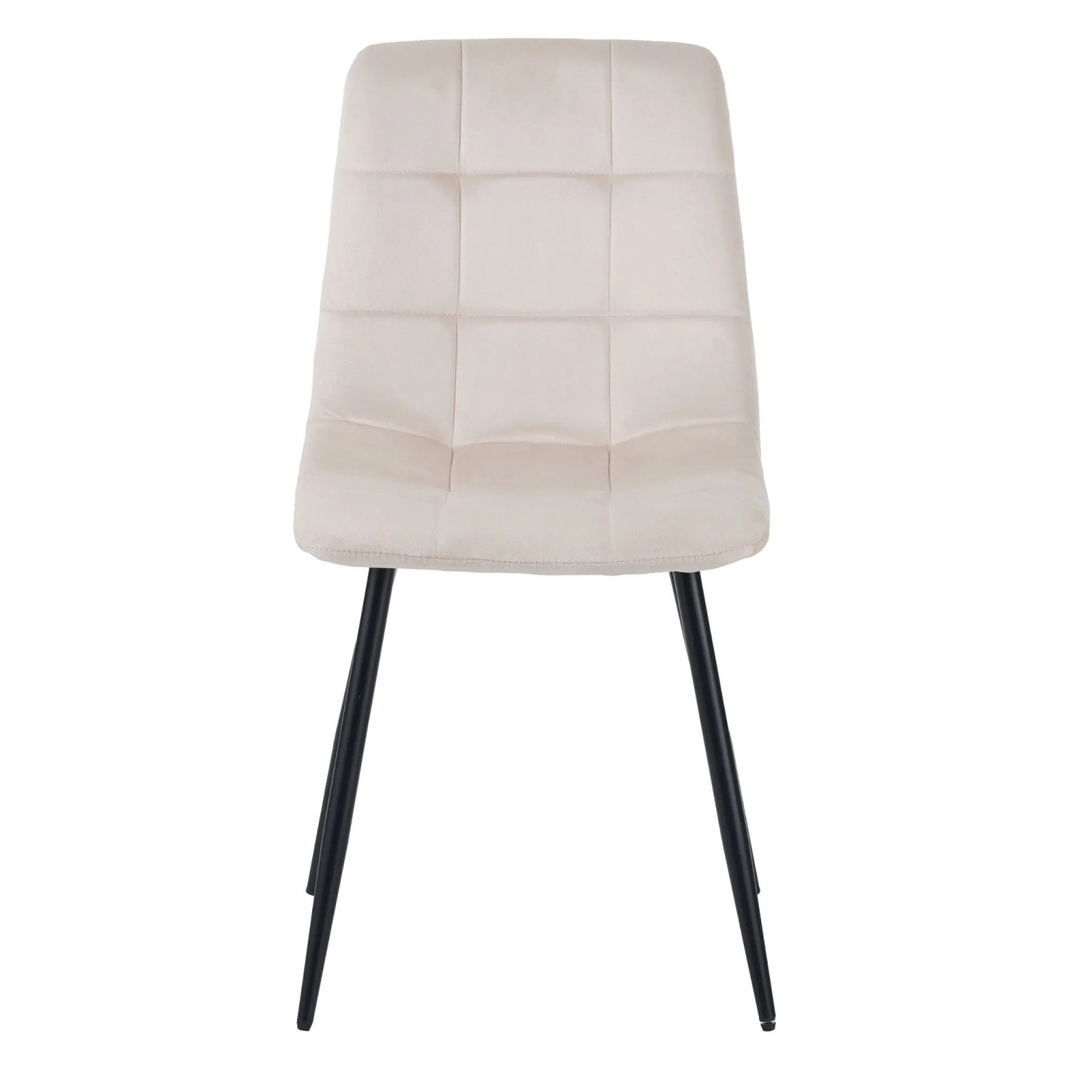 Albatros Esszimmerstuhl BORA 4er Set Beige Samt Bezug