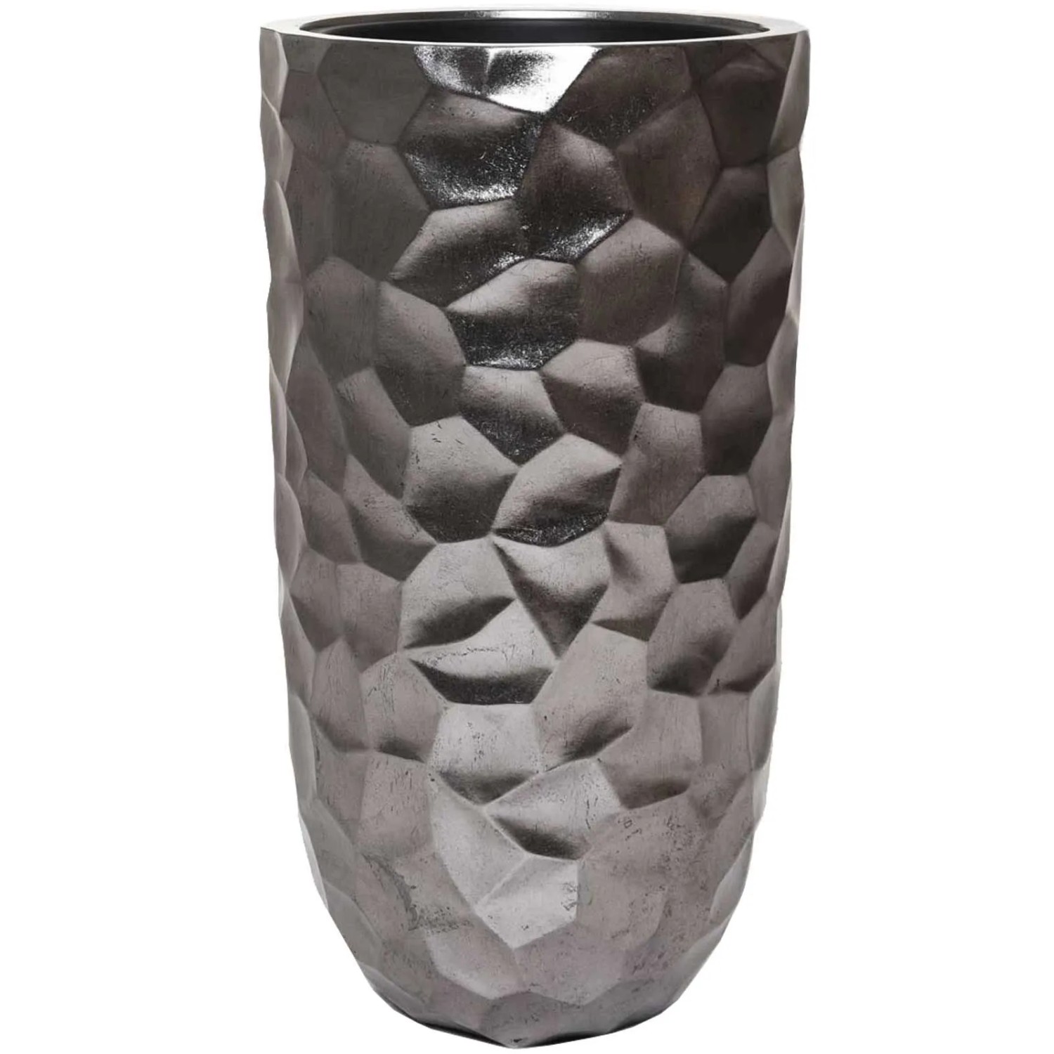 Vivanno Bodenvase Amolar 41 cm x 41 cm x 75 cm Satinsilber