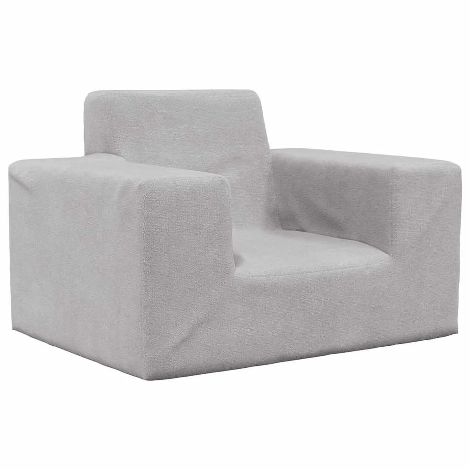 vidaXL Kindersofa Hellgrau Weich Plüsch 4104773