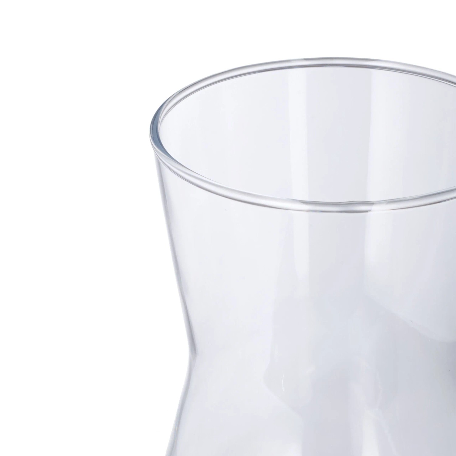 Relaxdays Blumenvase Glas Transparent 20 cm x 10,5 cm 350 g_5