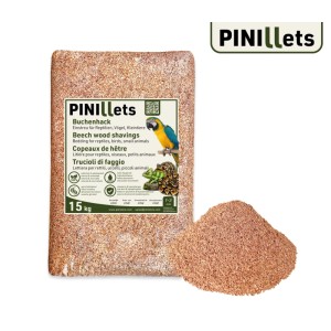 PINI Buchenhack 540 kg Staubfreie Hygienische Einstreu Fein Terrarium Vögel