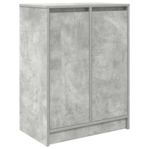 vidaXL Schuhschrank Betongrau 57x34x76 cm Holzwerkstoff 861871