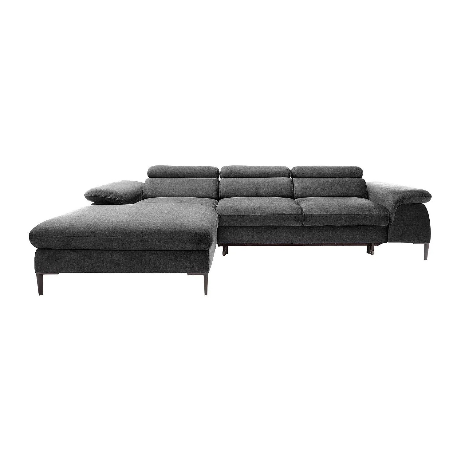 Vente-unique Schlafsofa Sepina Anthrazitgrau 288 cm