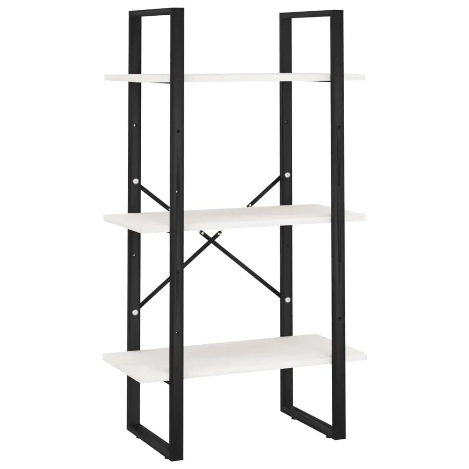 vidaXL Standregal Weiß 60x30x105 cm Massivholz Kiefer 806513
