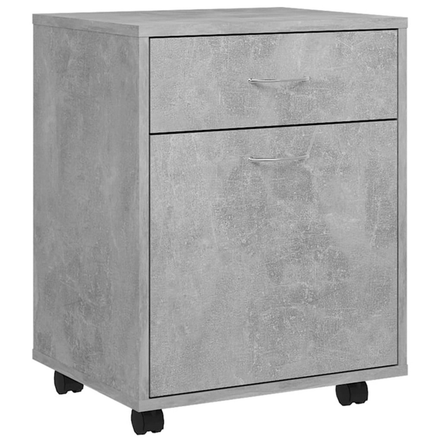 vidaXL Rollschrank Betongrau 45x38x54 cm Holzwerkstoff günstig online kaufen