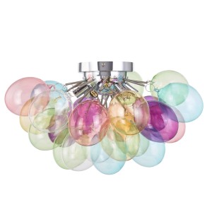 Lucande Deckenlampe Diborah 10013064 Design Modern aus Glas 6-flammig G9 Wohnzimmerleuchte