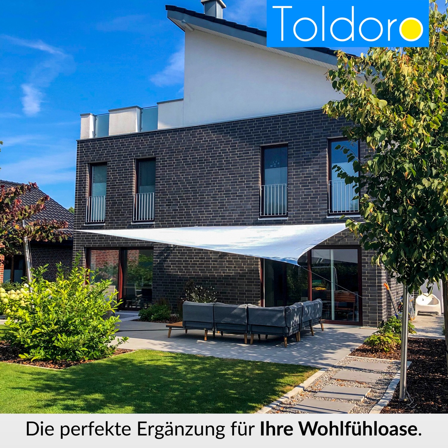 Toldoro Höheneinstellung Set für Sonnensegel für Masten Stangen und