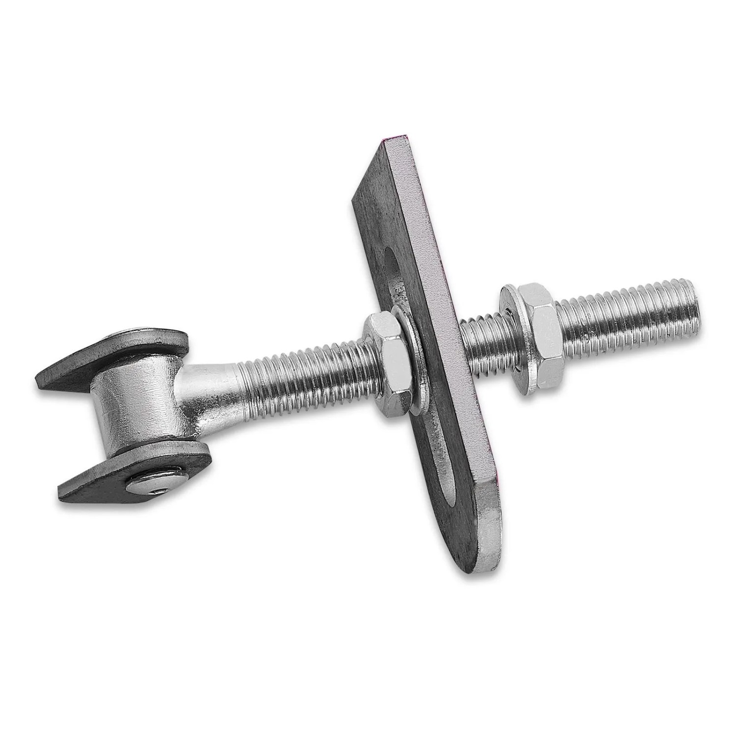 SOTECH Torscharnier Verstellbar M18 x 185 mm mit 2 Anschweißlaschen
