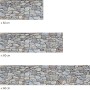 Myspotti Küchenrückwandfolie Massimo, selbstklebend, Steinwand-Optik, verschiedene Größen.
