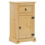 Badschrank Corona aus Kiefernholz, 45x33x80 cm, mit Schublade und Tür.