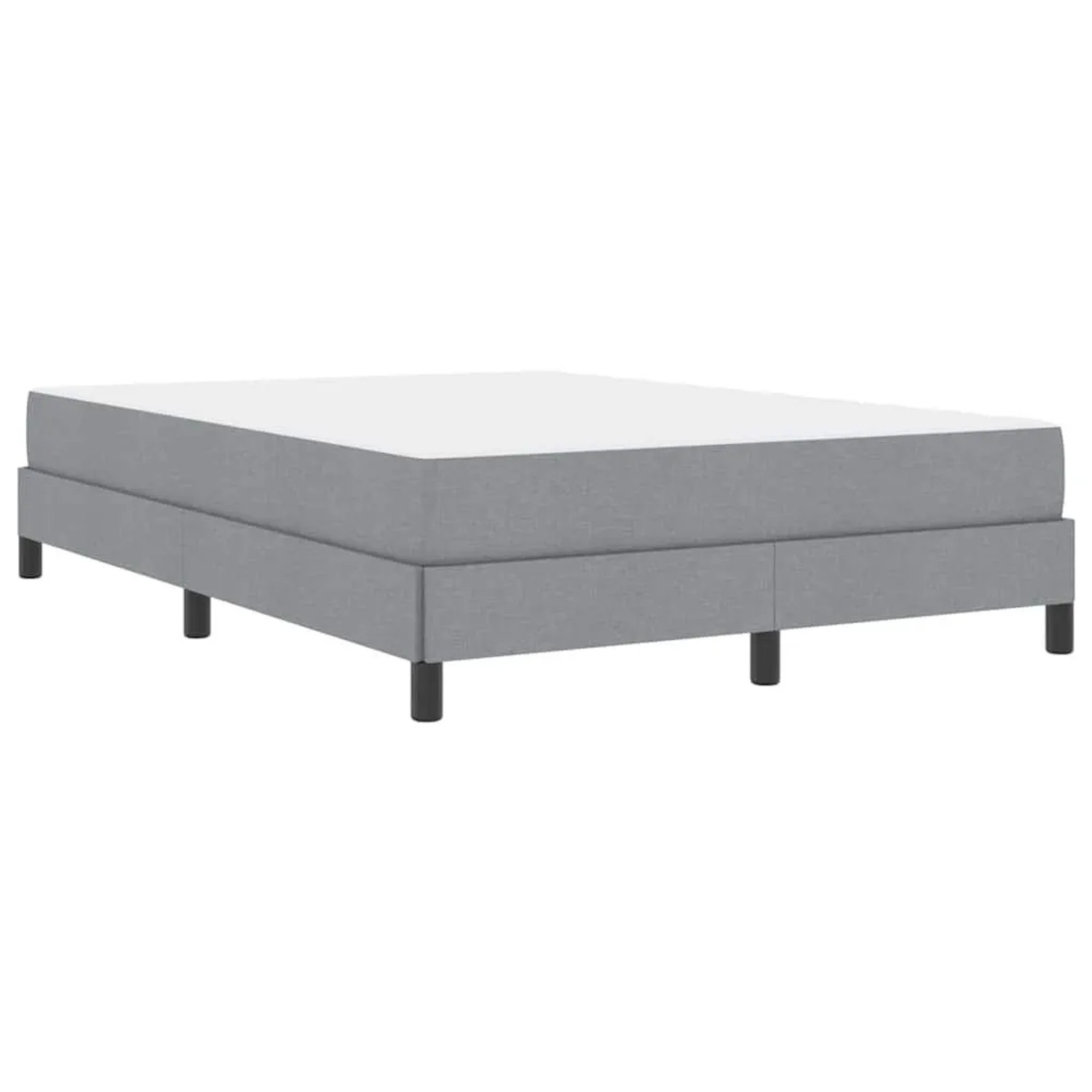 vidaXL Boxspringbett mit Matratze Hellgrau 160 x 200 cm Stoff 3398500 günstig online kaufen