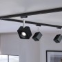 Paulmann URail LED-Spot Cube, 8W, schwarz matt/chrom, 4000K, dimmbar, an Schienensystem.