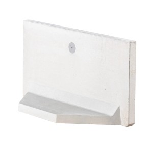 Diephaus L-Stein-Ecke Sichtbeton 60 cm x 100 cm x 35 cm x 5 cm Grau