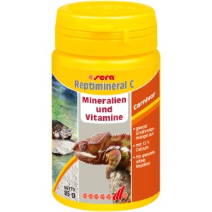 Sera Reptimineral C Reptilienfutter, 100ml Dose. Ergänzungsfutter für Fleisch fressende Reptilien.