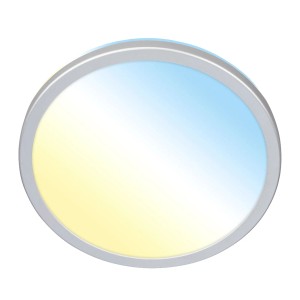 Briloner LED-Deckenleuchte Kada CCT Ultraflach Ø 29,5 cm x 2,8 cm Chrom Matt