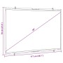 Diagramm der vidaXL Wand-Projektionsleinwand, 50 Zoll (16:9), Maße 117x70 cm. Mattweißes Polyester.