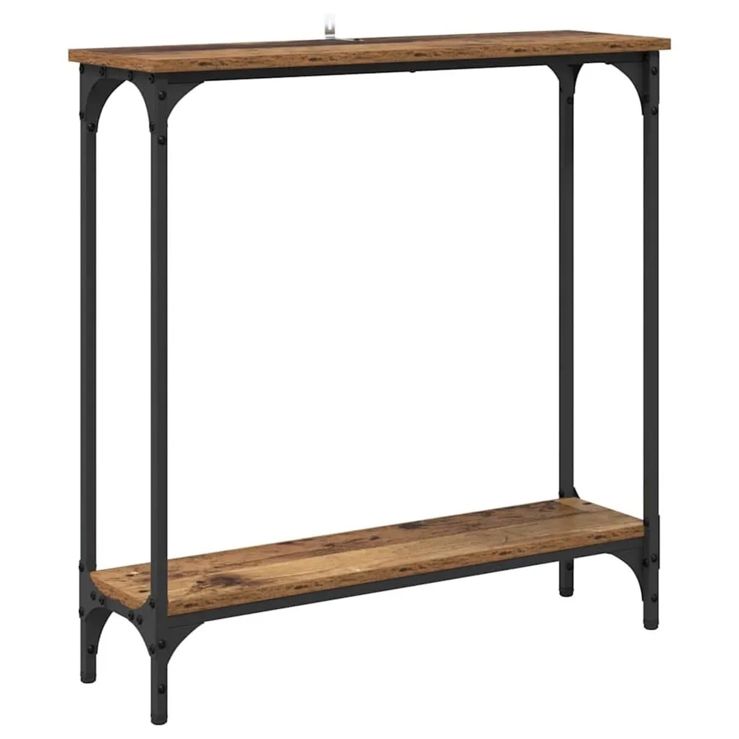 vidaXL Konsolentisch mit Regal Altholz 75 x 22,5 x 75 cm Holzwerkstoff 882193
