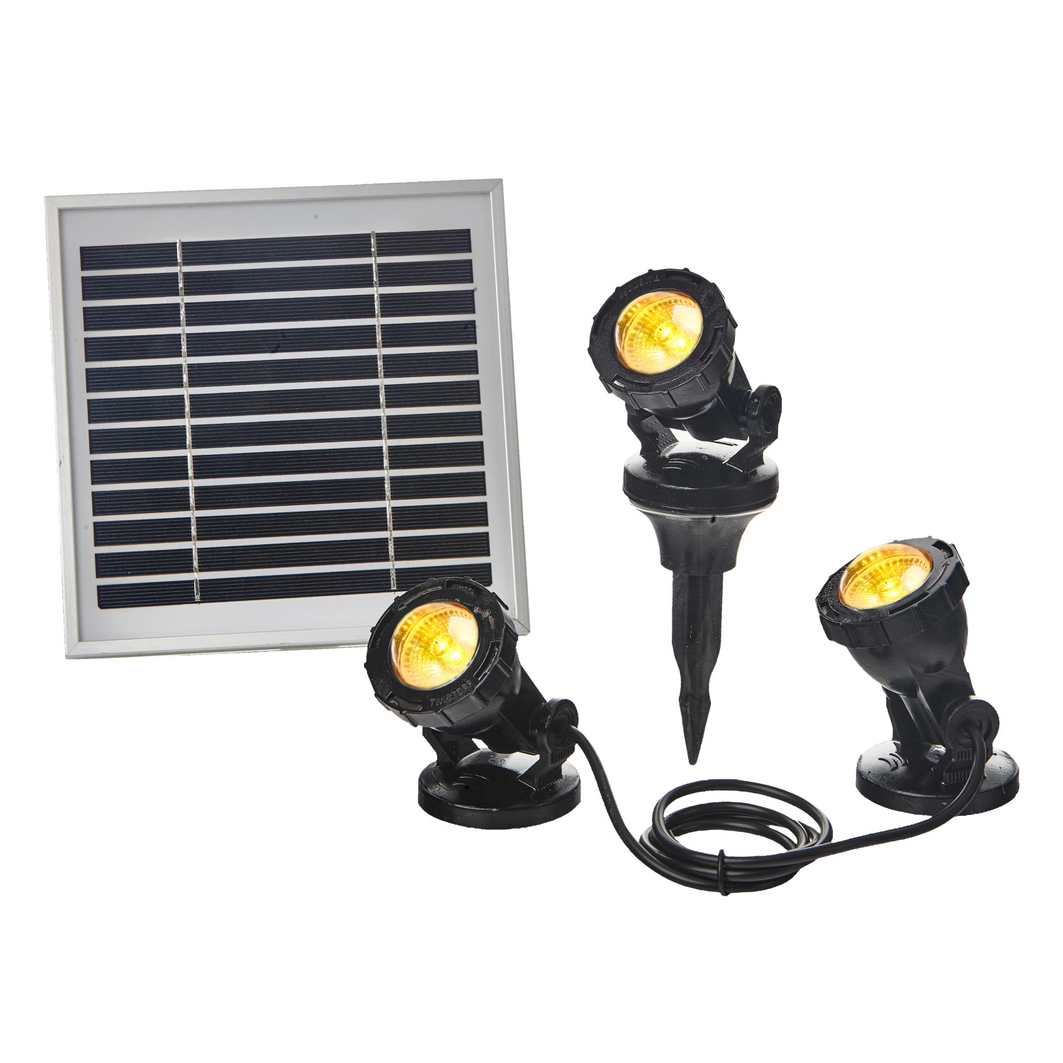 Heissner Solar Teich- und Gartenlicht Set Farbwechsel