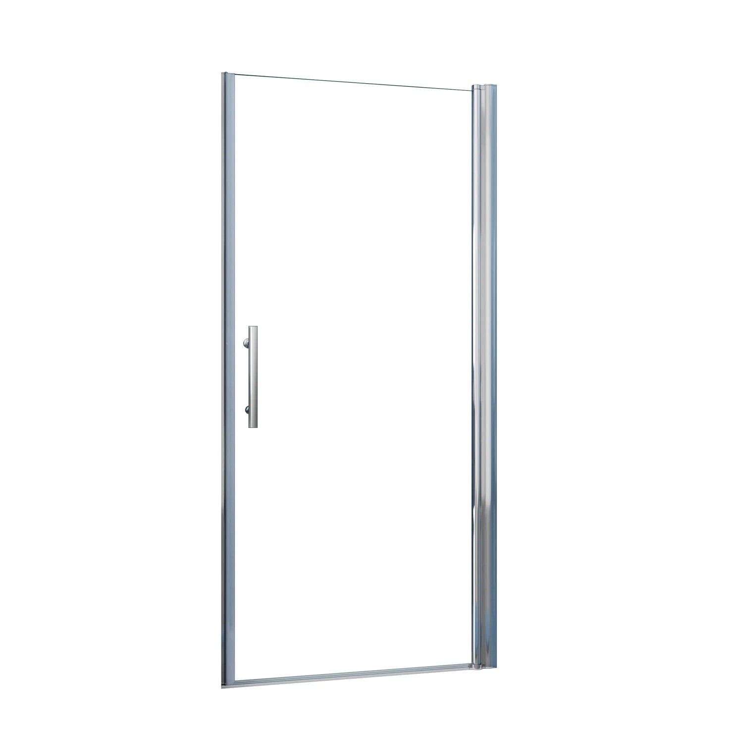 AICA 80x195cm Nischentür Duschabtrennung Schwingtür Pendeltür Dusche Drehtür 6mm ESG Nanoglas Duschkabine