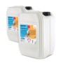 Zwei Kanister Bayzid pH Minus Flüssig 14,9% (20kg) zur pH-Regulierung im Pool.