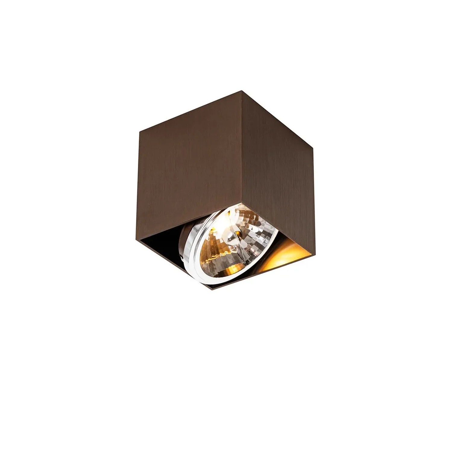 Qazqa Design Spot DunkelBronze Quadratisch Box