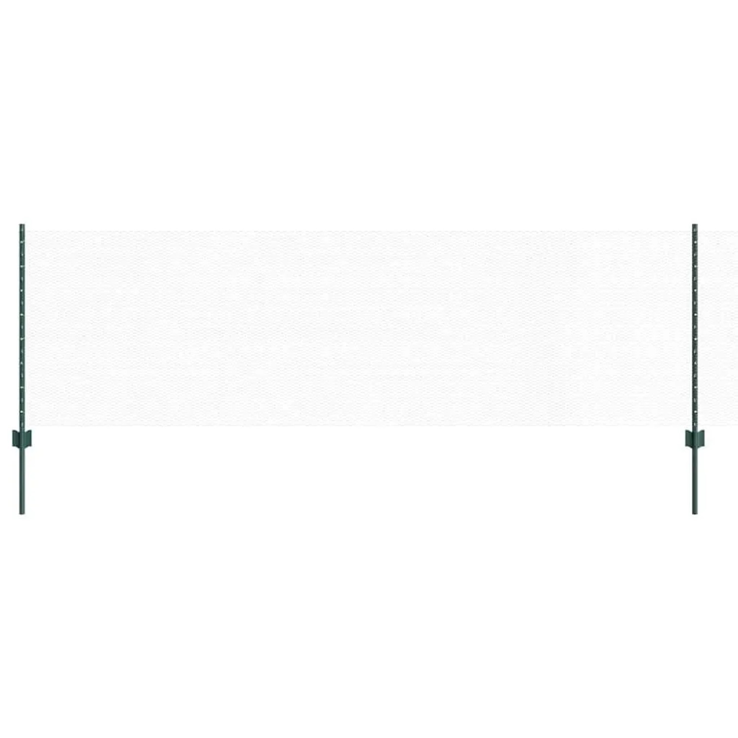 vidaXL Zaun mit Pfosten Grün 3336748