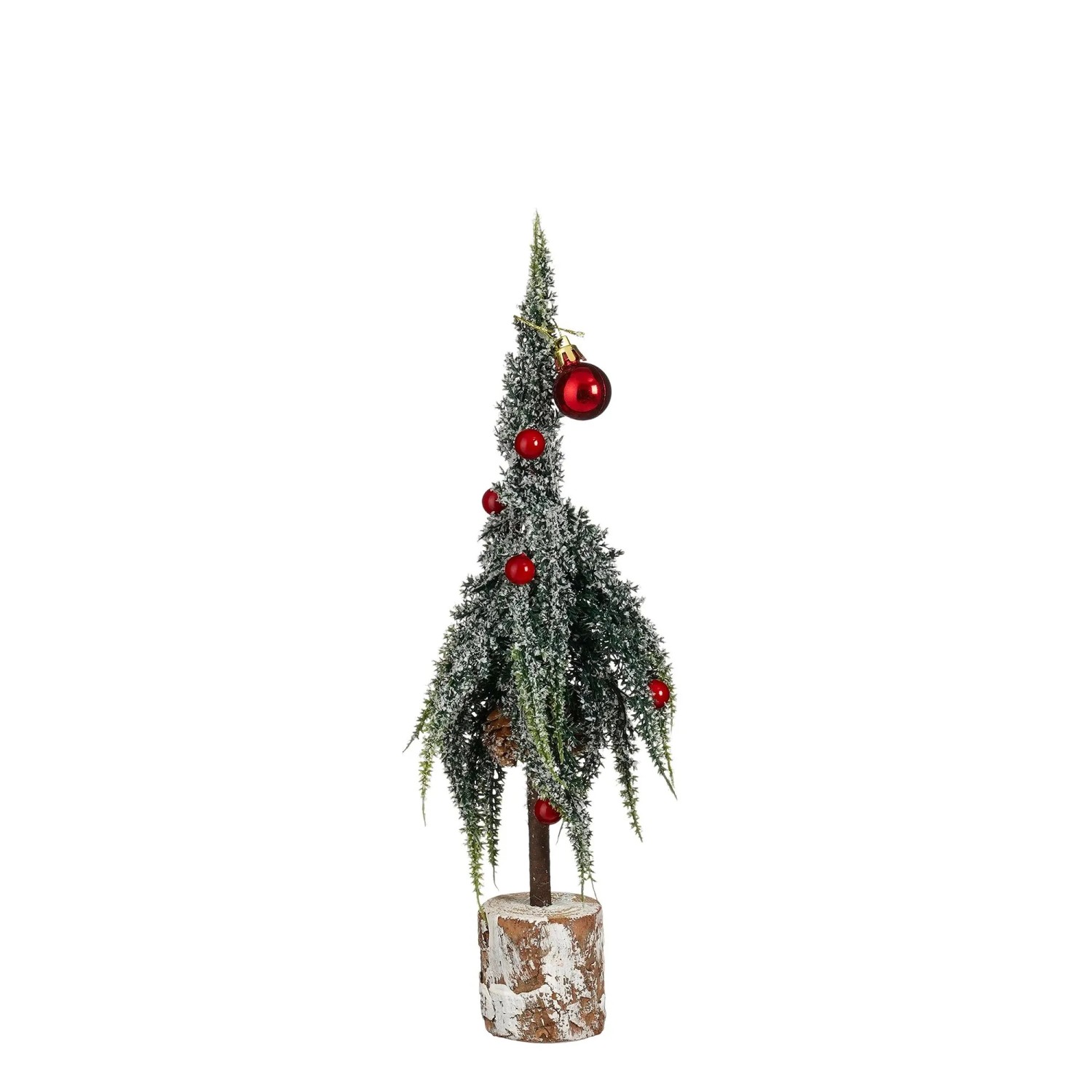 Mica Decorations Dekoration Beeren Ø 14 cm x 27 cm Grün Frosted