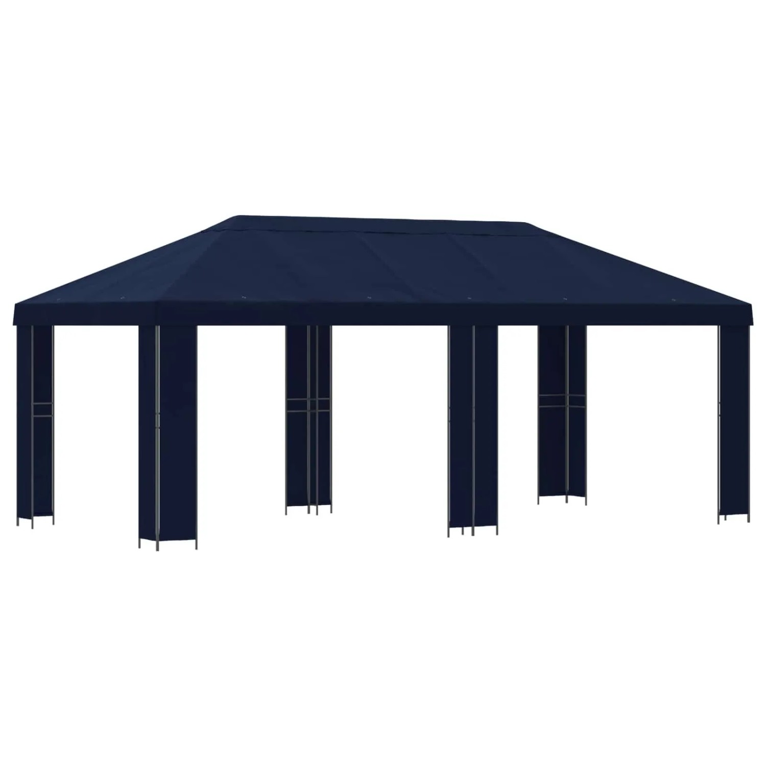 vidaXL Garten Pavillon 6 x 3 m Blau Polyester und Stahl 190 3376013