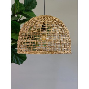 PR Home Cebu Pendelleuchte aus Naturmaterialien, geflochtener Lampenschirm im skandinavischen Design.